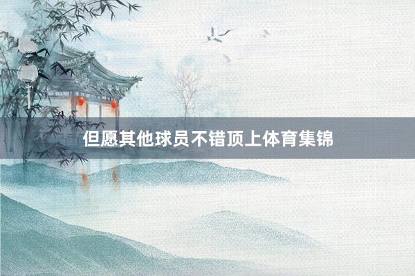 但愿其他球员不错顶上体育集锦