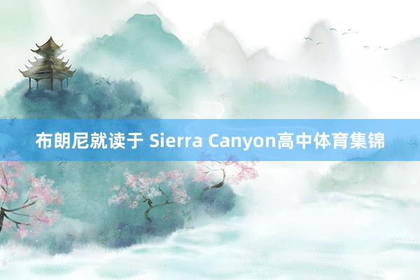 布朗尼就读于 Sierra Canyon高中体育集锦