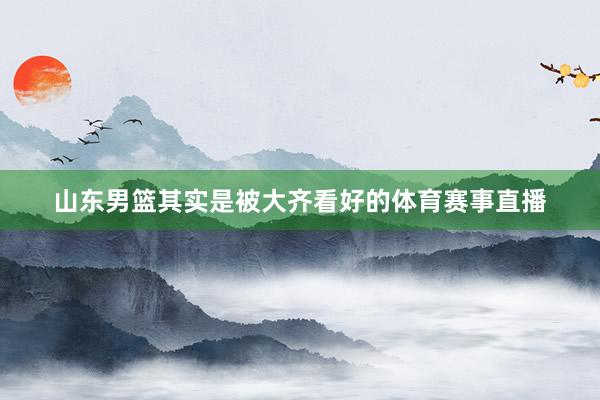 山东男篮其实是被大齐看好的体育赛事直播