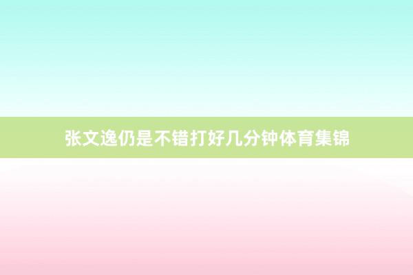 张文逸仍是不错打好几分钟体育集锦