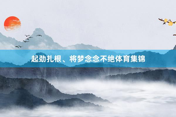 起劲扎根、将梦念念不绝体育集锦