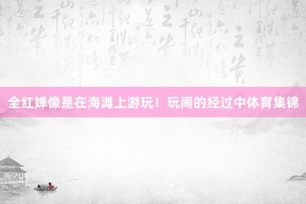 全红婵像是在海滩上游玩！玩闹的经过中体育集锦