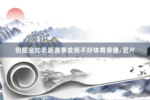 但掘金如若新赛季发扬不好体育录像/图片