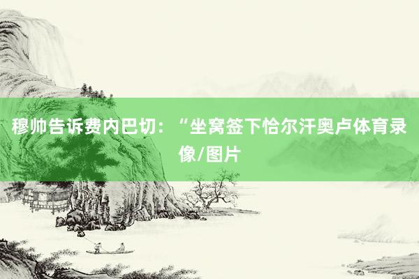 穆帅告诉费内巴切：“坐窝签下恰尔汗奥卢体育录像/图片