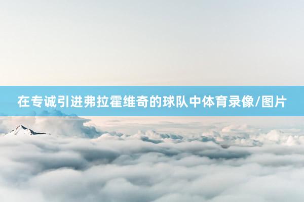 在专诚引进弗拉霍维奇的球队中体育录像/图片