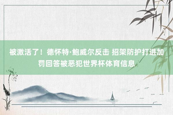 被激活了！德怀特·鲍威尔反击 招架防护打进加罚回答被恶犯世界杯体育信息