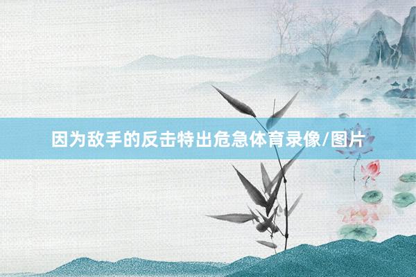 因为敌手的反击特出危急体育录像/图片