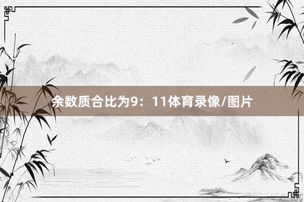 余数质合比为9：11体育录像/图片