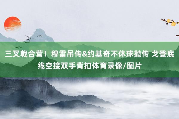 三叉戟合营！穆雷吊传&约基奇不休球抛传 戈登底线空接双手背扣体育录像/图片