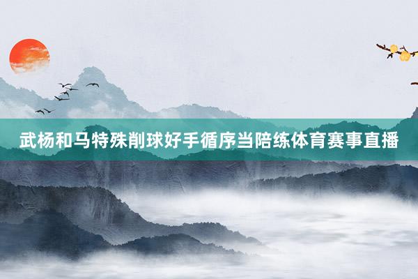 武杨和马特殊削球好手循序当陪练体育赛事直播