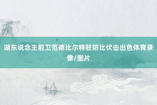 湖东说念主前卫范德比尔特驻防比伏击出色体育录像/图片