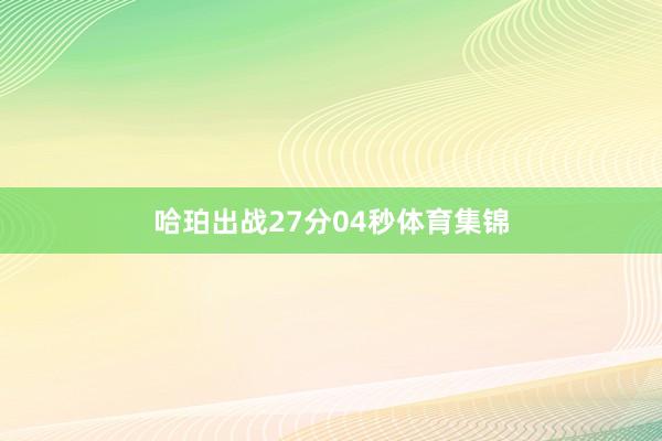哈珀出战27分04秒体育集锦