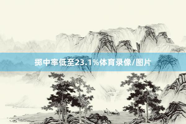 掷中率低至23.1%体育录像/图片