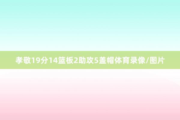 孝敬19分14篮板2助攻5盖帽体育录像/图片