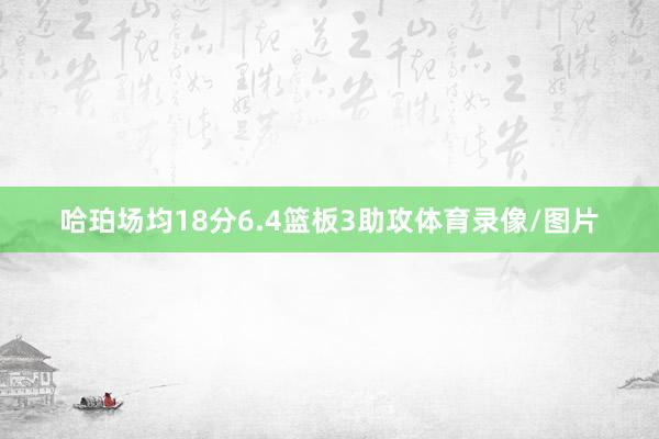 哈珀场均18分6.4篮板3助攻体育录像/图片