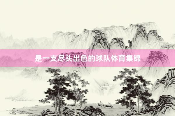 是一支尽头出色的球队体育集锦
